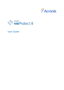 Manual Acronis vmProtect 8