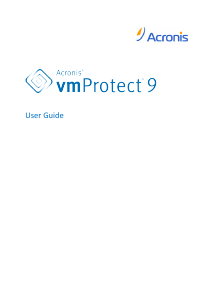 Manual Acronis vmProtect 9
