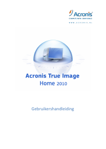 Handleiding Acronis True Image 2010 Home