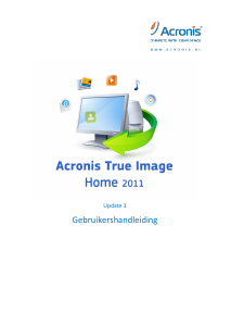 Handleiding Acronis True Image 2011 Home