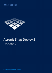 Bedienungsanleitung Acronis Snap Deploy 5 Update 2