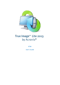 Manual Acronis True Image 2013 Lite