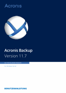 Bedienungsanleitung Acronis Backup 11.7