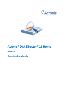 Bedienungsanleitung Acronis Disk Director 11 Home Update 2