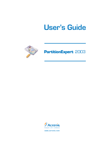 Handleiding Acronis PartitionExpert 2003