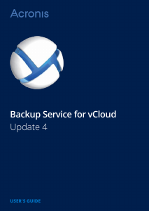 Manual Acronis Backup Service for vCloud Update 4