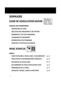 Mode d’emploi Whirlpool AWZ 279 Sèche-linge