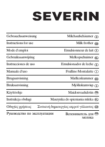 Bruksanvisning Severin SM 9669 Mjölkskummare