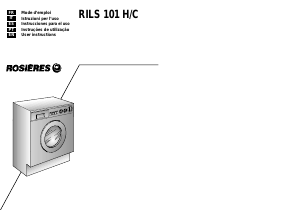 Manual Rosières RILS 101 H/C Washer-Dryer