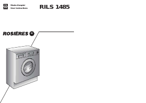 Manual Rosières RILS 1485-47S Washer-Dryer