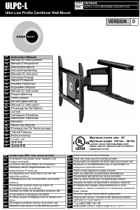 Manuál OmniMount ULPC-L Držák na stěnu