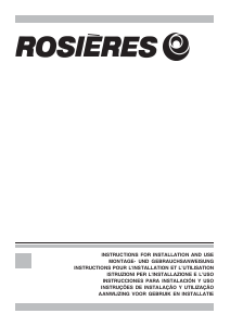 Mode d’emploi Rosières RHG 527/1 PN Hotte aspirante