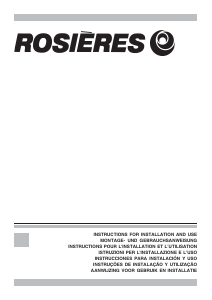 Manual de uso Rosières RHG 545 PN Campana extractora