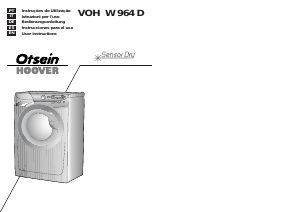 Manual Otsein-Hoover VOH W964D-37 Máquina de lavar e secar roupa