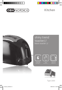 Manual OBH Nordica 2263 Shiny Trend Toaster