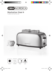 Manual OBH Nordica 2268 Manhattan Steel 4 Toaster