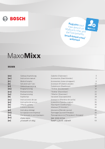 Kullanım kılavuzu Bosch MSM87146 MaxoMixx El blenderi
