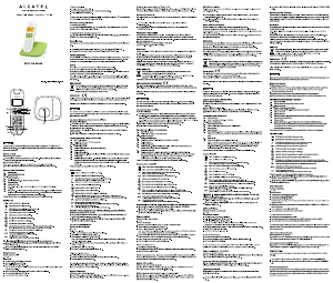 Manual de uso Alcatel Delta 180 Trio Teléfono inalámbrico