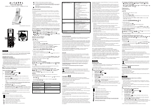 Manual de uso Alcatel F580-S Teléfono inalámbrico