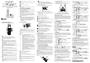 Mode d’emploi Alcatel XL385 Voice Trio Téléphone sans fil