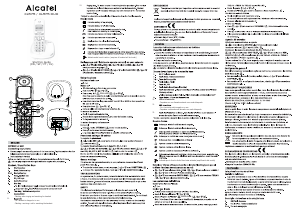 Manual de uso Alcatel XL575 Teléfono inalámbrico