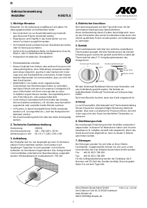 Manual de uso AKO H 381 TLS Calefactor