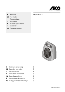 Bedienungsanleitung AKO H 500 TSD Heizgerät