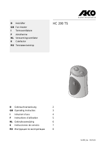 Manuale AKO HC 200 TS Termoventilatore