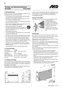 Manual AKO K 811 Heater