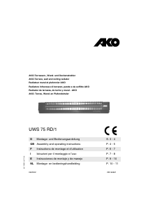 Manual de uso AKO UWS 75 RD/1 Calefactor
