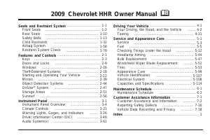 Manual Chevrolet HHR (2009)