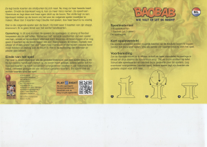 Mode d’emploi 999 Games Baobab - Wie valt er uit de boom