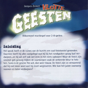 Handleiding 999 Games Vlotte Geesten