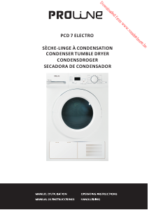 Mode d’emploi Proline PCD 7 Electro Sèche-linge