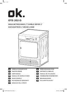 Handleiding OK OTD 202-D Wasdroger