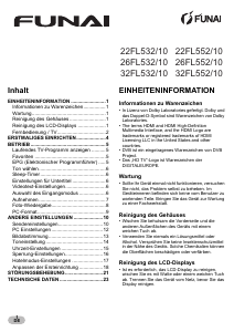 Bedienungsanleitung Funai 26FL532/10 LCD fernseher