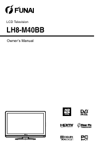 Manual Funai LH8-M40BB LCD Television