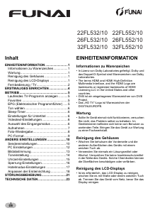 Bedienungsanleitung Funai 32FL552/10 LCD fernseher