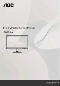 Manual AOC E960SDA LCD Monitor