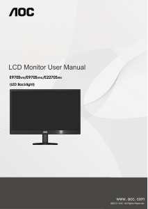 Manual AOC E970SWN LCD Monitor