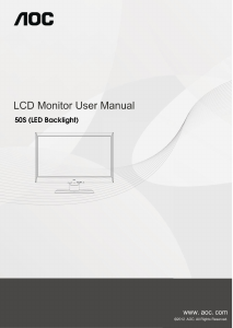 Manual AOC E2050SWD LCD Monitor