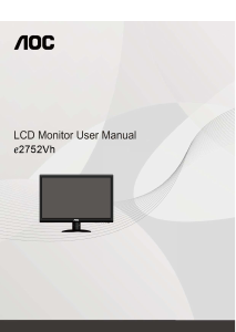Handleiding AOC E2752VH LCD monitor