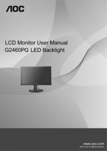 Manual AOC G2460PG LCD Monitor