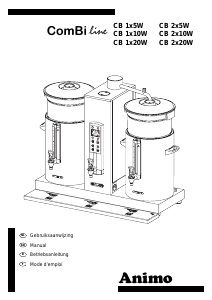 Handleiding Animo ComBiline CB 1x10W Koffiezetapparaat