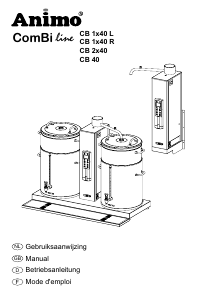 Bedienungsanleitung Animo ComBiline CB 40 Kaffeemaschine