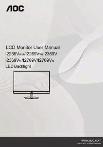 Manual AOC I2269VW LCD Monitor