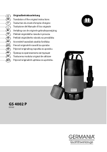 Használati útmutató Germania GS 4002 P Kerti szivattyú