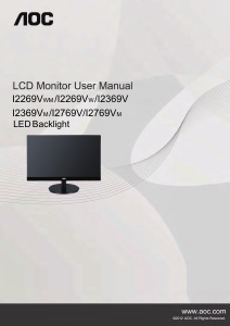 Manual AOC I2369V LCD Monitor