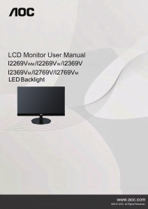 Handleiding AOC I2369VM LCD monitor