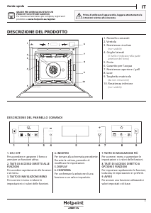 Manuale Hotpoint-Ariston FI6 S8C1 SH IX HA Forno